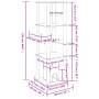 Katzenkratzbaum mit hellgrauen Sisalstämmen, 154 cm von vidaXL, Katzenmöbel - Ref: Foro24-172056, Preis: 82,24 €, Rabatt: %