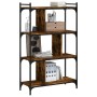 Bookcase with 4 shelves engineered wood smoked oak 76x32x123cm by vidaXL, Bookcases and shelves - Ref: Foro24-833937, Price: ...