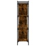Bookcase with 4 shelves engineered wood smoked oak 76x32x123cm by vidaXL, Bookcases and shelves - Ref: Foro24-833937, Price: ...