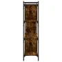 Bookcase with 4 shelves engineered wood smoked oak 76x32x123cm by vidaXL, Bookcases and shelves - Ref: Foro24-833937, Price: ...