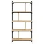 Bookcase with 5 shelves engineered wood Sonoma oak 76x32x158 cm by vidaXL, Bookcases and shelves - Ref: Foro24-833941, Price:...