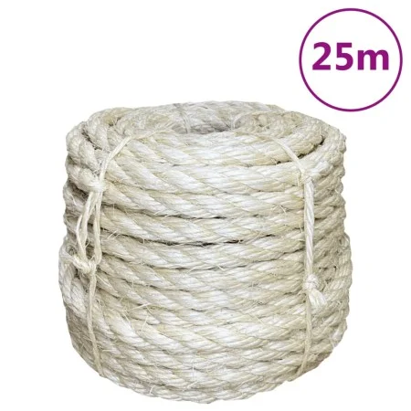Cuerda 100% sisal 14 mm 25 m de vidaXL, Sogas y cuerdas metálicas - Ref: Foro24-155031, Precio: 36,94 €, Descuento: %
