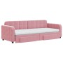 Ausziehbares Schlafsofa mit rosa Samtschubladen 80x200 cm von vidaXL, Betten und Lattenroste - Ref: Foro24-3196997, Preis: 46...