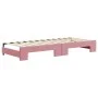 Trundle sofa bed with pink velvet drawers 80x200 cm by vidaXL, Beds and slatted bases - Ref: Foro24-3196997, Price: 456,96 €,...