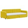 Trundle sofa bed with drawers yellow velvet 80x200 cm by vidaXL, Beds and slatted bases - Ref: Foro24-3196999, Price: 447,30 ...