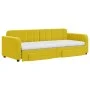 Trundle sofa bed with drawers yellow velvet 80x200 cm by vidaXL, Beds and slatted bases - Ref: Foro24-3196999, Price: 447,24 ...