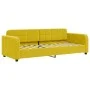 Trundle sofa bed with drawers yellow velvet 80x200 cm by vidaXL, Beds and slatted bases - Ref: Foro24-3196999, Price: 447,24 ...