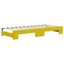 Trundle sofa bed with drawers yellow velvet 80x200 cm by vidaXL, Beds and slatted bases - Ref: Foro24-3196999, Price: 447,24 ...
