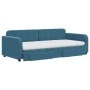 Trundle sofa bed with drawers blue velvet 90x200 cm by vidaXL, Beds and slatted bases - Ref: Foro24-3197000, Price: 510,49 €,...