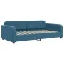 Trundle sofa bed with drawers blue velvet 90x200 cm by vidaXL, Beds and slatted bases - Ref: Foro24-3197000, Price: 510,49 €,...