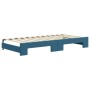 Sofá cama nido con cajones terciopelo azul 90x200 cm de vidaXL, Camas y somieres - Ref: Foro24-3197000, Precio: 498,57 €, Des...