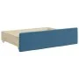 Trundle sofa bed with drawers blue velvet 90x200 cm by vidaXL, Beds and slatted bases - Ref: Foro24-3197000, Price: 510,49 €,...