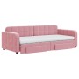 Trundle sofa bed with pink velvet drawers 90x200 cm by vidaXL, Beds and slatted bases - Ref: Foro24-3197004, Price: 537,88 €,...