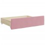 Trundle sofa bed with pink velvet drawers 90x200 cm by vidaXL, Beds and slatted bases - Ref: Foro24-3197004, Price: 537,88 €,...