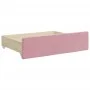 Trundle sofa bed with pink velvet drawers 90x200 cm by vidaXL, Beds and slatted bases - Ref: Foro24-3197004, Price: 541,38 €,...