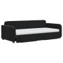 Sofá cama nido con cajones terciopelo negro 90x200 cm de vidaXL, Camas y somieres - Ref: Foro24-3197005, Precio: 485,10 €, De...