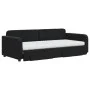 Trundle sofa bed with drawers black velvet 90x200 cm by vidaXL, Beds and slatted bases - Ref: Foro24-3197005, Price: 485,63 €...