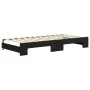 Trundle sofa bed with drawers black velvet 90x200 cm by vidaXL, Beds and slatted bases - Ref: Foro24-3197005, Price: 485,63 €...