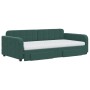 Ausziehbares Schlafsofa mit Schubladen aus dunkelgrünem Samt, 100 x 200 cm von vidaXL, Betten und Lattenroste - Ref: Foro24-3...