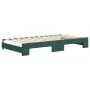 Trundle sofa bed with drawers dark green velvet 100x200 cm by vidaXL, Beds and slatted bases - Ref: Foro24-3197010, Price: 47...