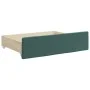 Trundle sofa bed with drawers dark green velvet 100x200 cm by vidaXL, Beds and slatted bases - Ref: Foro24-3197010, Price: 47...