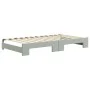 Trundle sofa bed with drawers light gray velvet 100x200 cm by vidaXL, Beds and slatted bases - Ref: Foro24-3197008, Price: 50...
