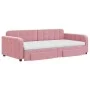 Trundle sofa bed with pink velvet drawers 100x200 cm by vidaXL, Beds and slatted bases - Ref: Foro24-3197011, Price: 473,97 €...