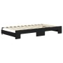 Ausziehbares Schlafsofa mit Schubladen aus schwarzem Samt, 100 x 200 cm von vidaXL, Betten und Lattenroste - Ref: Foro24-3197...