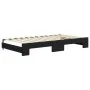Trundle sofa bed with drawers black velvet 100x200 cm by vidaXL, Beds and slatted bases - Ref: Foro24-3197012, Price: 481,19 ...