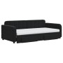 Trundle sofa bed with drawers black velvet 90x190 cm by vidaXL, Beds and slatted bases - Ref: Foro24-3197016, Price: 452,52 €...