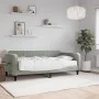 Sofá cama con colchón terciopelo gris claro 90x190 cm de vidaXL, Camas y somieres - Ref: Foro24-3197052, Precio: 296,20 €, De...