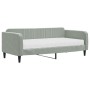 Schlafsofa mit hellgrauer Samtmatratze 90x190 cm von vidaXL, Betten und Lattenroste - Ref: Foro24-3197052, Preis: 300,98 €, R...