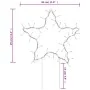 Christmas decorative light star with stakes 50 LED 29 cm by vidaXL, Christmas lights - Ref: Foro24-357717, Price: 30,63 €, Di...