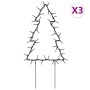 Weihnachtsbaum mit Pfählen 3 Einheiten 50 LED 30 cm von vidaXL, Weihnachtsbeleuchtung - Ref: Foro24-357720, Preis: 18,10 €, R...