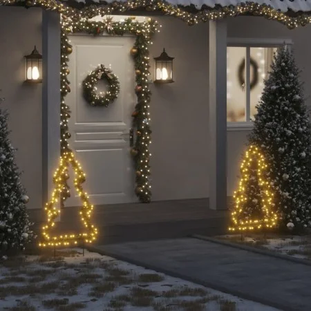 Weihnachtsbaum Dekobeleuchtung mit Pfählen 115 LED 90 cm von vidaXL, Weihnachtsbeleuchtung - Ref: Foro24-357727, Preis: 36,78...