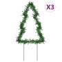 Christmas tree with stakes 3 units 50 LED 30 cm by vidaXL, Christmas lights - Ref: Foro24-357729, Price: 22,28 €, Discount: %