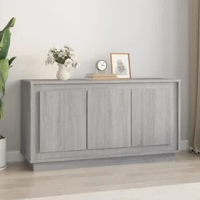 Gray Sonoma plywood sideboard 102x35x55 cm by vidaXL, Sideboards - Ref: Foro24-831891, Price: 111,15 €, Discount: %