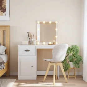 Dressing table with white LED lights 90x42x132.5 cm by vidaXL, Bedroom Dressers - Ref: Foro24-834970, Price: 103,29 €, Discou...