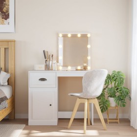 Schminktisch mit weißen LED-Leuchten 90x42x132,5 cm von vidaXL, Schlafzimmerkommoden - Ref: Foro24-834970, Preis: 104,51 €, R...