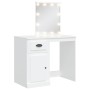Schminktisch mit weißen LED-Leuchten 90x42x132,5 cm von vidaXL, Schlafzimmerkommoden - Ref: Foro24-834970, Preis: 104,51 €, R...