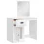 Dressing table with white LED lights 90x42x132.5 cm by vidaXL, Bedroom Dressers - Ref: Foro24-834970, Price: 103,29 €, Discou...