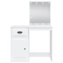 Schminktisch mit weißen LED-Leuchten 90x42x132,5 cm von vidaXL, Schlafzimmerkommoden - Ref: Foro24-834970, Preis: 104,51 €, R...