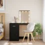 Schminktisch mit LED-Leuchten schwarz 90x42x132,5 cm von vidaXL, Schlafzimmerkommoden - Ref: Foro24-834971, Preis: 75,24 €, R...