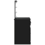 Dressing table with LED lights black 90x42x132.5 cm by vidaXL, Bedroom Dressers - Ref: Foro24-834971, Price: 75,79 €, Discoun...