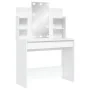 Schminktisch mit weißen LED-Leuchten 96x40x142 cm von vidaXL, Schlafzimmerkommoden - Ref: Foro24-837892, Preis: 110,79 €, Rab...