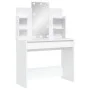 Schminktisch mit weißen LED-Leuchten 96x40x142 cm von vidaXL, Schlafzimmerkommoden - Ref: Foro24-837892, Preis: 110,79 €, Rab...