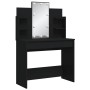 Black vanity with LED lights 96x40x142 cm by vidaXL, Bedroom Dressers - Ref: Foro24-837893, Price: 109,08 €, Discount: %