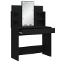 Black vanity with LED lights 96x40x142 cm by vidaXL, Bedroom Dressers - Ref: Foro24-837893, Price: 109,08 €, Discount: %