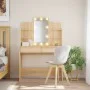 Dressing table with LED lights Sonoma oak 96x40x142 cm by vidaXL, Bedroom Dressers - Ref: Foro24-837894, Price: 113,16 €, Dis...
