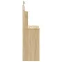 Tocador con luces LED roble Sonoma 96x40x142 cm de vidaXL, Tocadores para dormitorios - Ref: Foro24-837894, Precio: 111,36 €,...